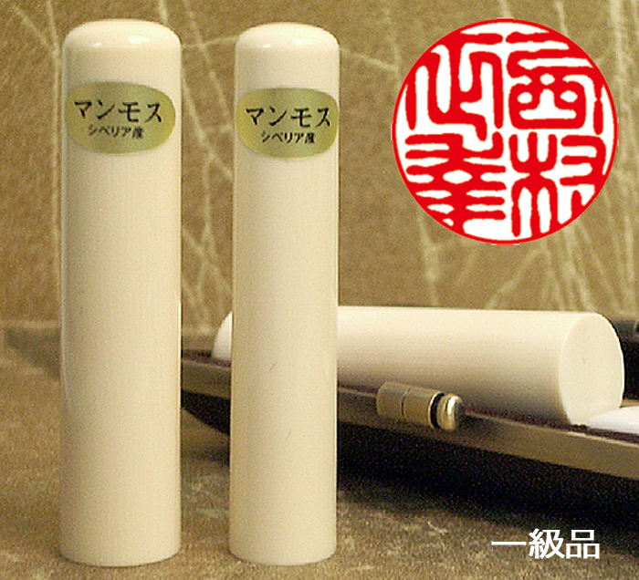 個人印鑑 実印 マンモス印鑑(一級品) 15mm×60mm