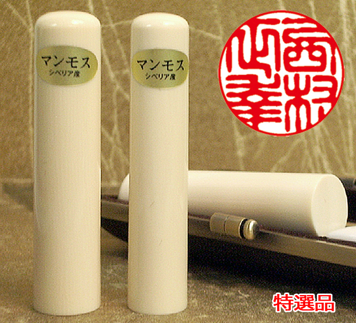 個人印鑑 実印 マンモス印鑑(特選品) 18mm×60mm【送料・代引き手数料無料】